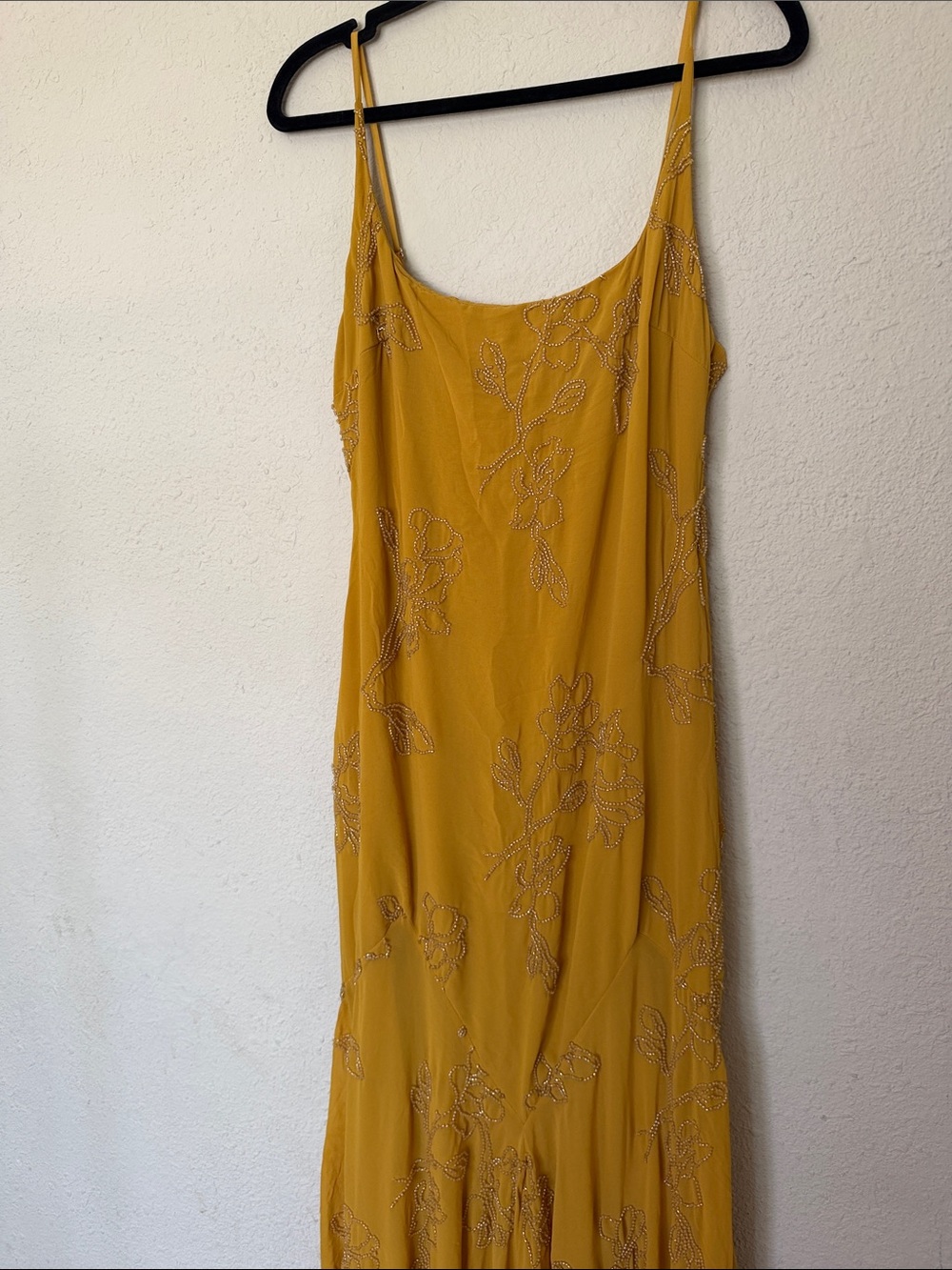 HOUSE OF CB 'Rosalia' Gold Embellished Hand Beaded Maxi Dress/Size L NWOT - Picture 11 of 15